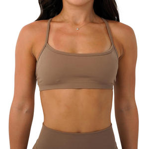 Soutien-gorge de sport double couche pour femme, dos nu à bretelles, maintien élevé, pour la course, la gym, le fitness, l'entraînement, le yoga, haut court respirant, vêtements de sport OEM - Product Image 6