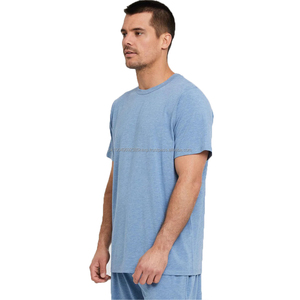 Vente en gros de t-shirts unisexes de grande qualité en bambou et spandex pour hommes conception graphique personnalisée fabricant de t-shirts en bambou écologiques pour hommes - Product Image 3