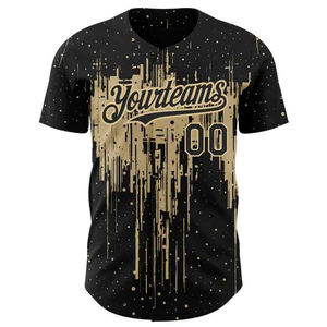 เสื้อเบสบอลลายทางผู้ชายขายดีที่สุดจาก OEM ผลิตจากโพลีเอสเตอร์ 100% ระบายอากาศได้ดี แห้งเร็ว พิมพ์ลายแบบไหม ปรับแต่งได้ คอวี แขนครึ่งตัว - Product Image 2