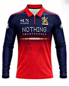 Camiseta Deportiva de Poliéster Sublimado con Estampado Personalizado RCB IPL Cricket Jersey 2026, Transpirable y de Secado Rápido, Royal Challengers Bangalore - Product Image 2