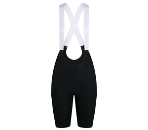 Cuissardes ajustées pour femmes, noir et blanc, avec empiècements en mesh, anti-humidité, pour le cyclisme, longueur courte, en Spandex et Nylon - Product Image 3