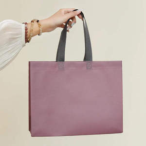 Nouveaux sacs de courses en coton biologique tissé personnalisables avec logo, résistants à l'humidité et légers, pour ceintures et cravates - Product Image 2