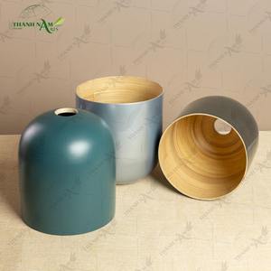 โคมไฟไม้ไผ่สานธรรมชาติ โคมไฟห้อยทำมือจากไม้ไผ่สำหรับตกแต่งภายใน - Product Image 3