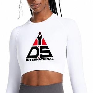 Women's Long Sleeve <b>Crop</b> T-Shirts Premium Quality Soft Cotton Long Sleeve Comfort Fit Modern Design Custom Made Women <b>Crop</b> <b>Top</b> - Product Image 1