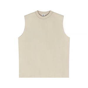 Débardeur en coton personnalisé pour homme, sans manches, pour la gym, le fitness, la musculation, vente en gros OEM - Product Image 4