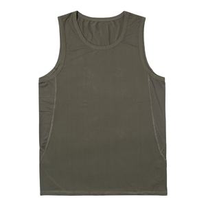 Wholesale <b>Sleeveless</b> Spandex/Cotton Tank <b>Top</b> Breathable Knitted Unisex Fitness - Product Image 5