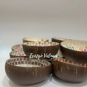 Juego de cuencos de cáscara de coco con cuchara, tazón de concha de Coco para vela con Logo grabado láser, hecho de Material de alta calidad, gran oferta - Product Image 3