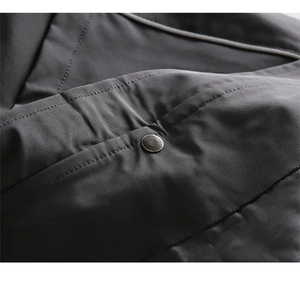 Veste d'hiver pour homme en toile imperméable coupe-vent personnalisée, légère, en polyester, à séchage rapide, col montant, pour moto - Product Image 6