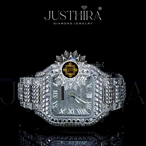 New Arrival Moissanite Black Diamond Square Case Black Dial Luxurious Fashion Business <b>Mechanical</b> Shiny Custom Hip Hop <b>Watch</b> - Product Image 4