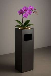 Cubo de Basura Decorativo Moderno TH-CTC-001 con Jardinera Integrada, Cubo de Basura Interior de Lujo con LED, Cubo de Basura Artístico para Vestíbulo de Hotel - Product Image 5