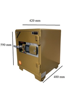 Caja Fuerte Electrónica Digital con Cerradura de Llave YUNOS YNS-59E, Caja Fuerte Ignífuga para Montar en la Pared con Protección Óptima Contra Robos - Product Image 5