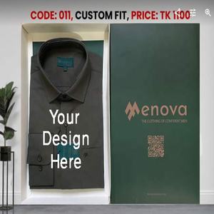 Top Exportateur Super Doux 100% Coton Multicolore Tissu Respirant Hommes Chemises Logo Personnalisé Plus La Taille Automne Bas Anti-Rides - Product Image 4