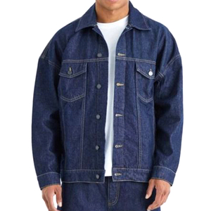 Ensemble de jeans en coton 100% pour homme, fabriqué sur mesure, hiver, solide, de haute qualité, veste en jean vintage, pantalon en jean, tenue de jogging - Product Image 4
