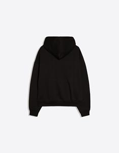 Sudadera con Capucha Extra Grande para Hombre, Negra, de Algodón, Felpa Francesa, Secado Rápido, Informal, para Otoño, con Bolsillo Delantero y Manga Regular - Product Image 5