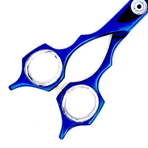 Ciseaux de coiffure professionnels en acier inoxydable à haute teneur en carbone et céramique de qualité A+ pour droitiers, vente en gros - Product Image 5
