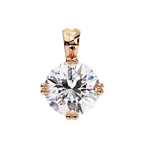 Minimalist 14K <b>Solid</b> <b>Gold</b> IGI Certified 2 CT Round Cut 8 Prong Set Lab Diamond Solitaire <b>Pendant</b> Necklace for Women Party Gift - Product Image 6