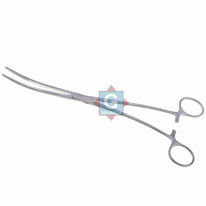 Pinzas Quirúrgicas Curvas Bozeman de 10 Pulgadas, Hemostáticas Manuales, de Acero Inoxidable, Clase I CE, Instrumento de Cirugía General - Product Image 2