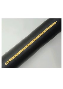 Bracelet pour homme en or 22 carats de luxe avec motif de maillons en forme de diamant, finition haut de gamme, bijoux élégants de créateur pour un usage quotidien - Product Image 2