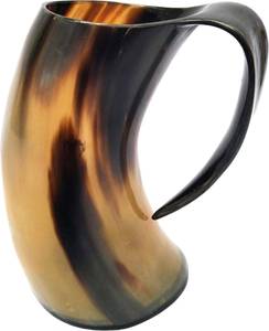 Drinking Horn Top Quality Buffalo Horn Glass Viking Drinking Horn Mug /Beer Cow Horn Cup/glass With Brass Rim at Low Price - Product Image 4