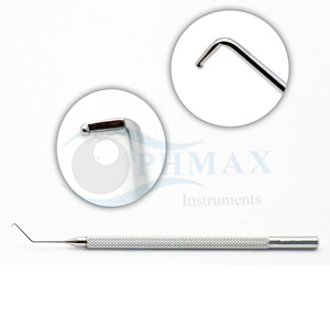 เครื่องตัดเลนส์ตาคุณภาพสูง Nagahara Phaco Chopper แกนโค้งมน ปลายทู่ พร้อมลิ่มด้านล่างขนาด 0.9 มม. ทำจากสแตนเลส - Product Image 2