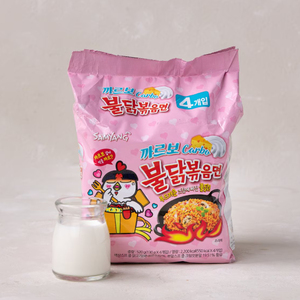 Nouilles coréennes instantanées Samyangs Buldak Carbonara au poulet épicé, édition limitée 130g, certifiées Halal, avec une durée de conservation de 12 mois - Product Image 5