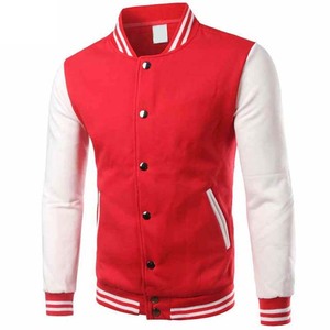 Hot Sale Stand Collar 100% Cotton Winter Breathable <b>Men</b> Varsity <b>Jackets</b> OEM Custom Embroidered Baseball <b>Jackets</b> Logo College - Product Image 1