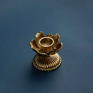 <b>Black</b> & Gold Tabletop Aluminum Golden Candle <b>Holder</b> In Customize For Home Wedding Decoration Eco Friendly Durable Candle Stand - Product Image 4