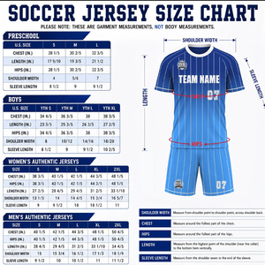 ชุดฟุตบอลแบบกำหนดเอง ชุดทีมฟุตบอลพร้อมชื่อ เบอร์ และโลโก้ พิมพ์ลายแบบ Sublimation เสื้อสำหรับผู้ใหญ่แบบ Unisex - Product Image 6