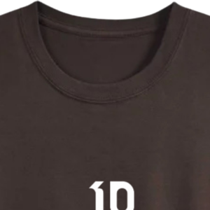 เสื้อยืดผู้ชายไซส์ใหญ่ สีน้ำตาล ผ้าฝ้ายพรีเมียม คอกลม แขนสั้น สไตล์ลำลอง โอเวอร์ไซส์ ทนทาน ใส่ได้ทุกวัน สตรีทแวร์ - Product Image 6
