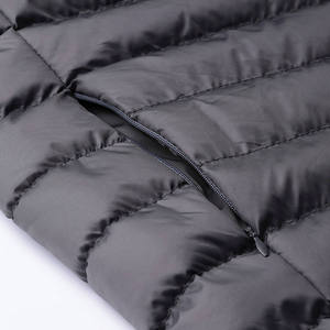 Custom Nylon Puffer Jacket 350gsm Boxy Fit <b>Mens</b> Wholesale for Streetwear Brands Custom Logo Branding - Product Image 5