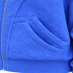 Sweat à capuche zippé intégral streetwear oversize de haute qualité, 100% coton, polaire technique hiver, vierge, personnalisable pour homme, vente en gros - Product Image 4