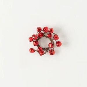 Round <b>Red</b> Berry <b>Candle</b> Holder for Christmas Home Decoration Durable Design - Product Image 1