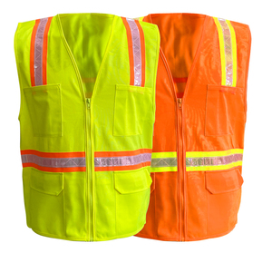 Mens High Visibility Reflective Safety Vest Lightweight Workwear for Construction Traffic Control and <b>Warehousing</b> - Product Image 1