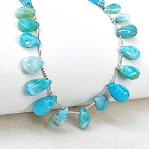 Cuentas de Larimar Natural de Corte Brillante Zubeda Gems, Hilo de 8 Pulgadas, Gema Azul que Cambia de Color, Orificio de 5MM para Fabricación de Joyas al por Mayor - Product Image 3