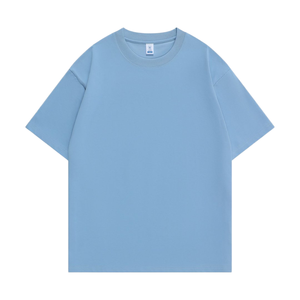 Camiseta Premium para Hombre, Color Azul Marino Sólido, de Algodón, Cuello Redondo, Manga Corta, Corte Regular, Estilo Casual, Tejido Jersey, Tinte Liso - Product Image 4