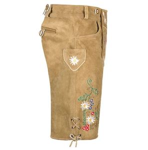 Los Mejores Pantalones Cortos de Cuero Tradicionales Bávaros con Estilo, Traje de Oktoberfest para Hombre, Pantalones Cortos Bávaros Bordados con Estampado Animal - Product Image 3