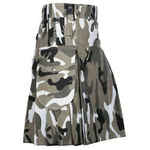 Meilleures ventes : Kilt utilitaire moderne pour homme, inspiré du camouflage urbain, à plis robustes et tactiques - Product Image 1