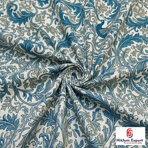Tissu en coton imprimé numérique de qualité supérieure, fabricant de textiles sur mesure, OEM ODM, tissu en coton pour robes, vente en gros, fournisseur sur commande - Product Image 2