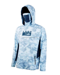 Chemises et hauts de pêche unisexes pour adultes, anti-UV, imperméables, coupe-vent, séchage rapide, en spandex/polyester - Product Image 1