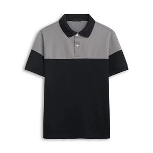 Polo en coton 100% pour hommes, séchage rapide, prix raisonnable, personnalisable, nouveau design, logo sportif sur le devant, design vierge. - Product Image 2