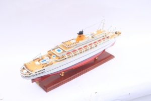 งานแฮนด์เมด M.S. แบบจำลองเรือเดินสมุทรไม้ Epomeo - เรือจำลองขนาดเท่าของจริงสำหรับตกแต่งบ้านและสำนักงาน - Product Image 1