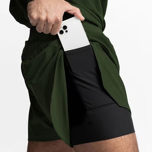 Pantalones Cortos Deportivos de Alto Rendimiento para Hombre, de Secado Rápido, Ligeros, Transpirables, con Cintura Elástica, para Correr y Gimnasio - Product Image 5