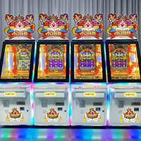 Machine d'arcade commerciale Clowns Fantasia avec fonction de poussée de pièces et paiement par jetons, alimentation 110/220V