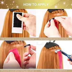 Pinzas de Acero Inoxidable de Primera Calidad para Extensiones de Cabello, Pinzas de Superficie Plana para Sellado de Cinta de Extensiones - Product Image 6