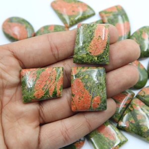 Lote de Cabujones de Unakita Natural, Precio al por Mayor, Cristales de Alta Calidad, Cabujones Sueltos para Hacer Joyería - Product Image 2