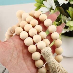 Indian Manufactured Bohemian <b>Wooden</b> Bead Garlands <b>Rustic</b> Hanging Decor for Home Wedding and Festival Use Available For Sale - Product Image 4