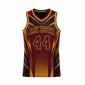 Production de maillots de basket-ball brodés sur mesure, impression de maillots de basket-ball professionnels pour les jours de match, caractéristiques de performance, exportateur - Product Image 1