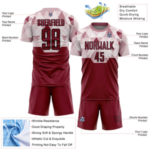 Design Your Own Polyester Men's Soccer Jersey Set Short Moisture-Wicking Breathable Customizable Football Uniform Digital - Product Image 3