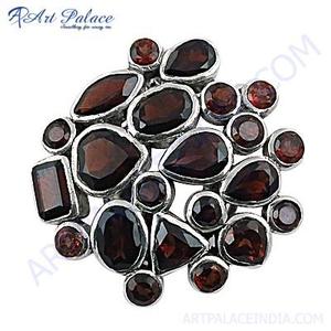 Broche de Plata con Granate de Moda de Art Palace - Product Image 3