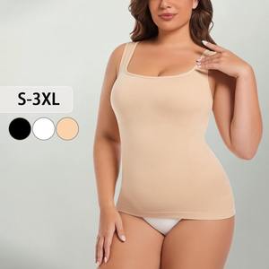 High Quality Woman's Bodysuit Seamless Tank <b>Top</b> Square Neck Body Shaper Fitness for Women Summer Underwear Shapers - Product Image 1